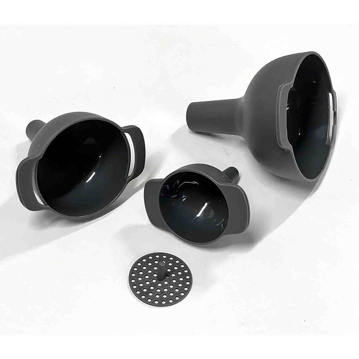 3-Piece Funnel Set with Strainer