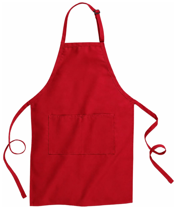 Cotton Chef’s Apron, Red | Mrs. Anderson's Baking