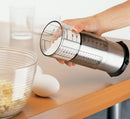 2 Cup Adjust-A-Cup, Satin, 3.25" x 6" | KitchenArt Pro