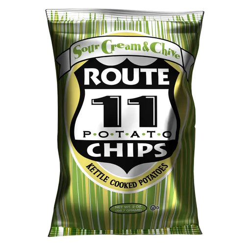 Sour Cream & Chive Potato Chips (2oz) | Route 11