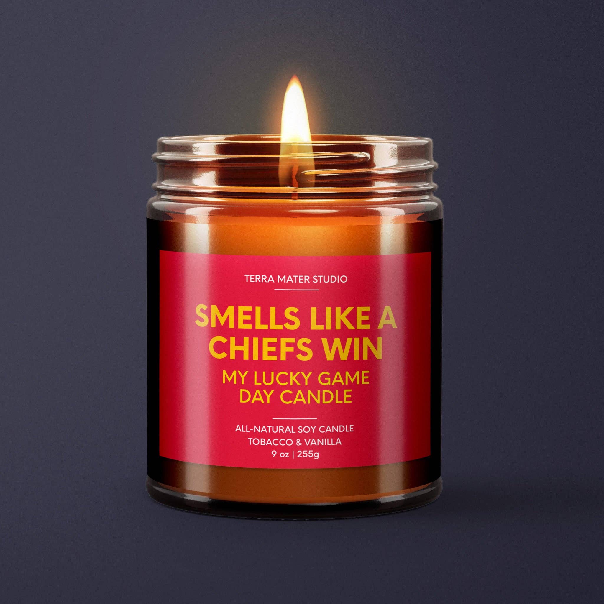 Smells Like A Chiefs Win | Kansas Lucky Game Day Candle