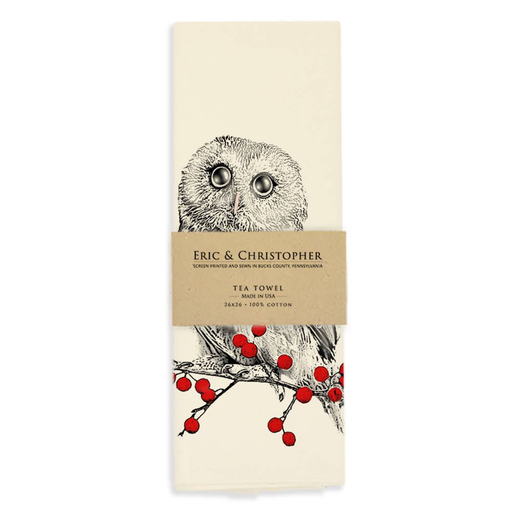 Winter Owl Tea Towel | Eric + Christopher