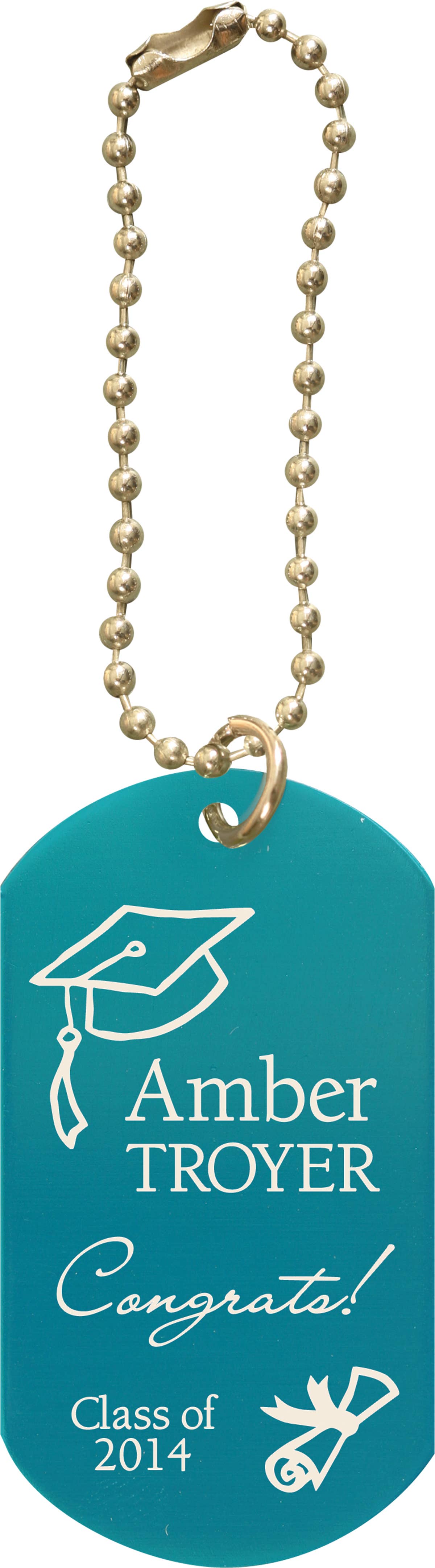 Dog Tag Keychain - Laser Engravable