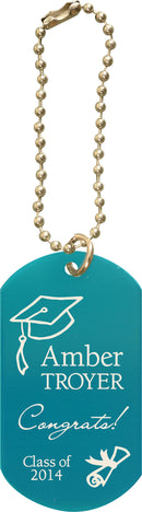 Dog Tag Keychain - Laser Engravable