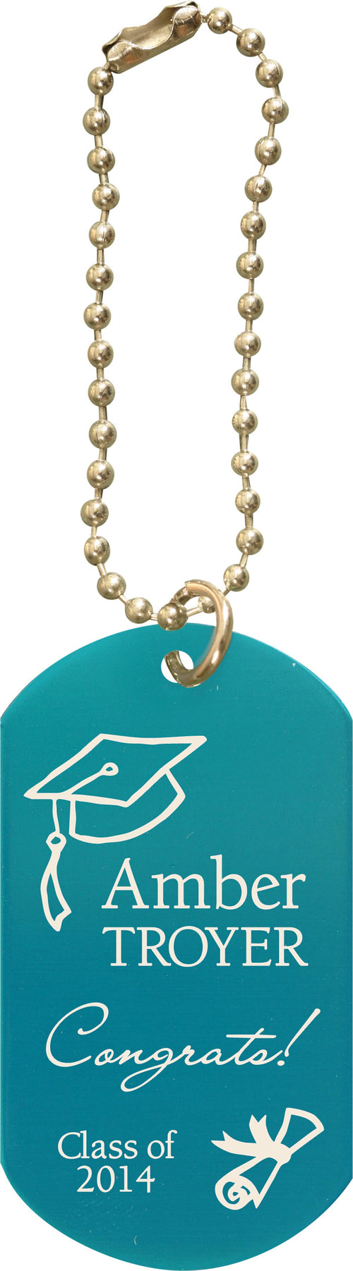 Dog Tag Keychain - Laser Engravable