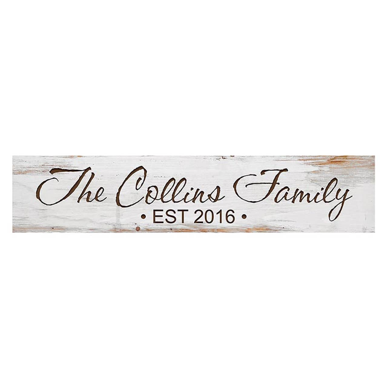 White Stick Sign - 2.5"H