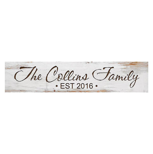 White Stick Sign - 2.5"H