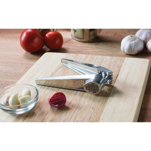 No-Peel, Self Cleaning Garlic Press