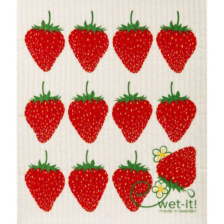 Strawberry Swedish Cloth
