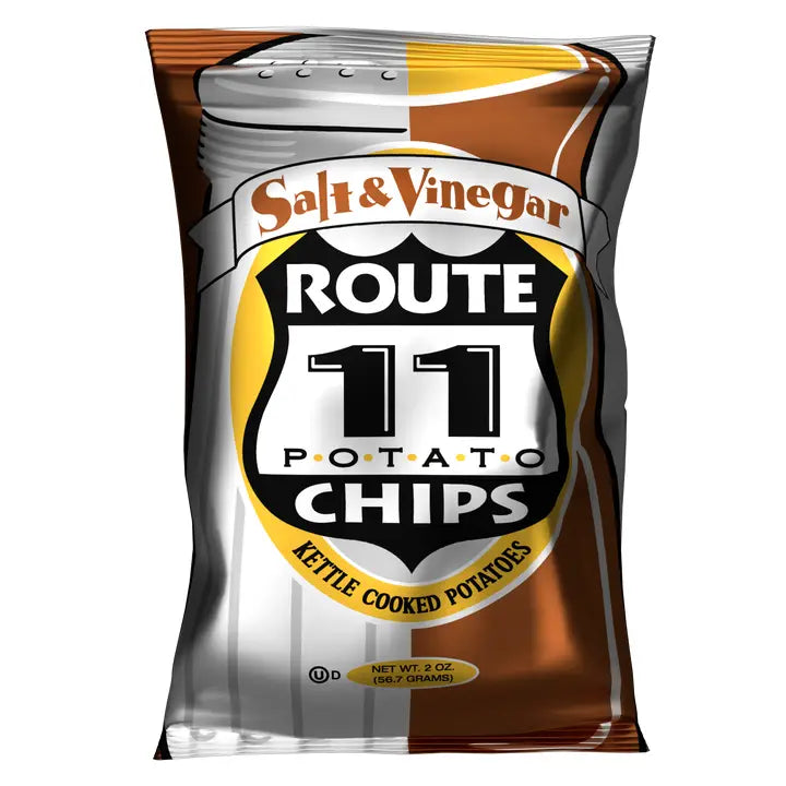 Salt & Vinegar Potato Chips (2oz) | Route 11