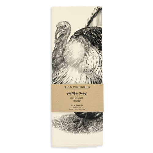 Turkey Tea Towel - "Dexter" | Eric + Christopher