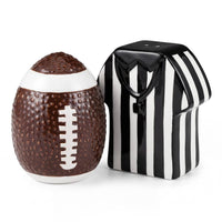Football Referee Ceramic Salt & Pepper Shakers
