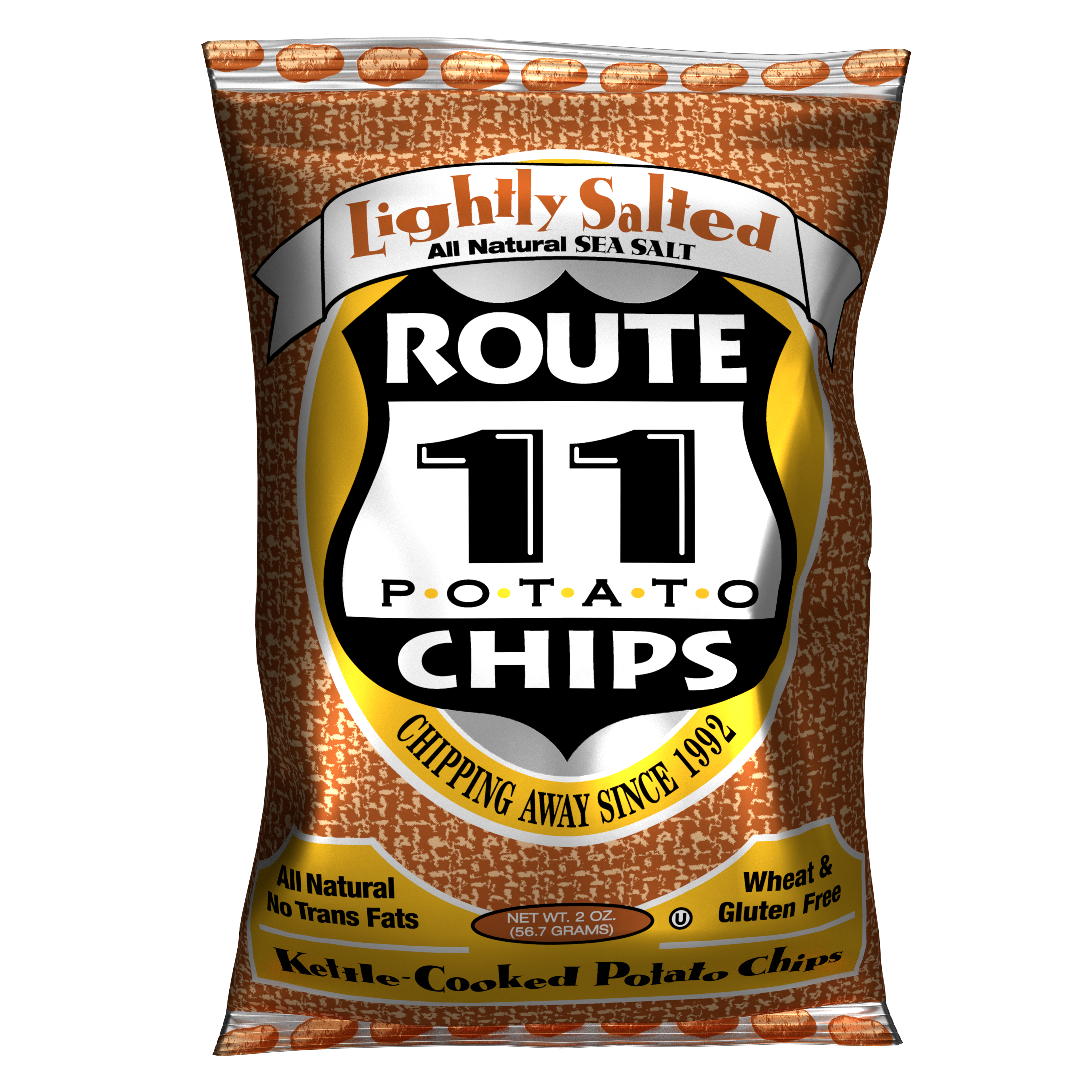 Lightly Salted Potato Chips (2oz) | Route 11