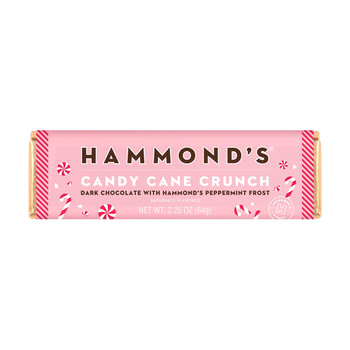 Dark Chocolate Candy Cane Crunch - 2.25 oz | Hammond's Candies