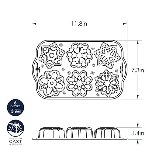 Frozen Snowflake Cakelets Pan