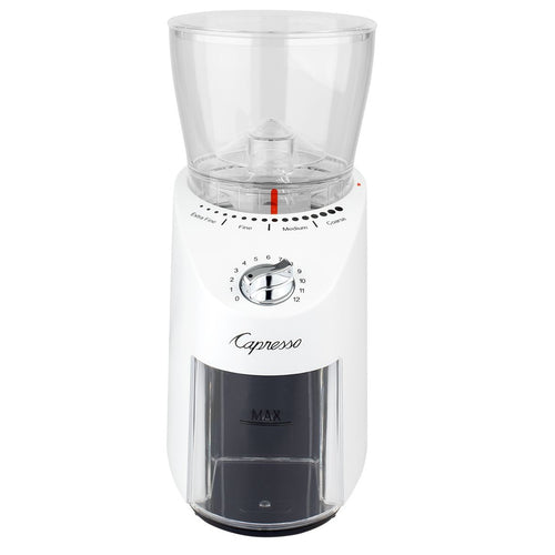 Capresso coffee grinder on a white background