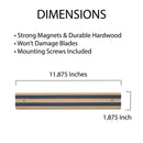 Magnetic Knife And Tool Storage Bar, Wood HIC Kitchen