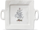 tag Farmhouse Christmas Square Platter