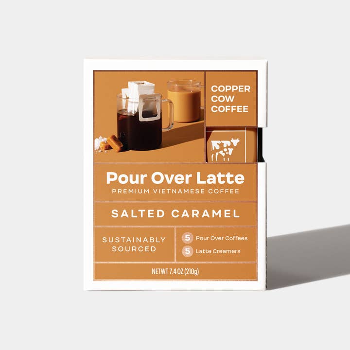 Copper Cow Coffee Salted Caramel Latte' Kit
