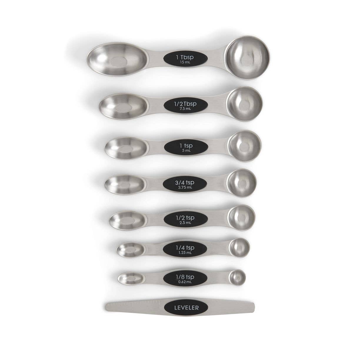 Magnetic Measuring Spoons – Dual-Sided with Leveler