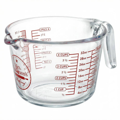 Glass Measuring Cup, 4 Cup Capacity | HIC Kitchen
