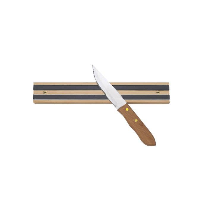Magnetic Knife And Tool Storage Bar, Wood HIC Kitchen