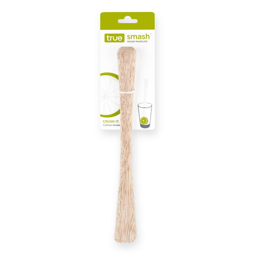 Smash™ Natural Wood Muddler w/ Serrated Base