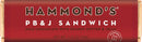 Hammond's PB & J Sandwich Milk Chocolate Candy Bar