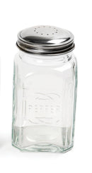 Retro Glass Pepper Shaker - Sold Seperately