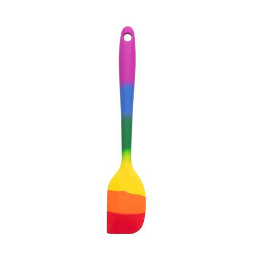 Rainbow Non-Stick Silicone Mini Scraper Spatula 8.5"