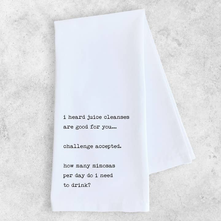 Juice Cleanses - Tea Towel