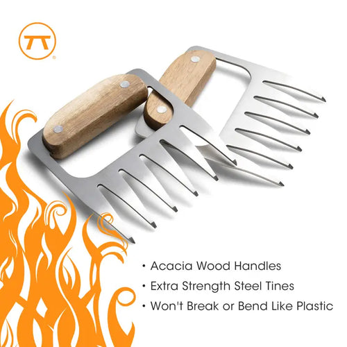 Stainless Steel Meat Shredding Bear Claws,4.4" X 4.2"