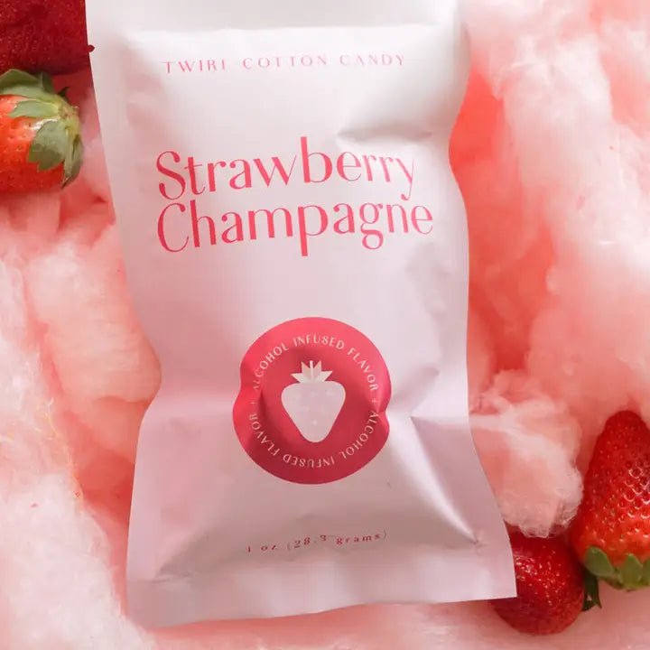 Strawberry Champagne Cotton Candy