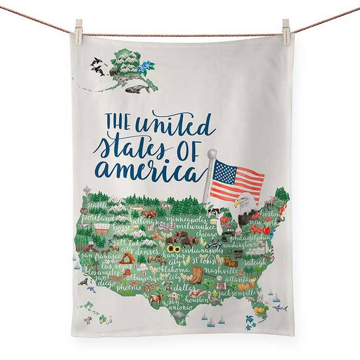 United States of America Jetty Home Tea Towels