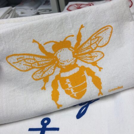 YELLOW BEE TEA TOWEL