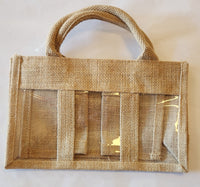 Burlap Tote Bag 10.5" x 3.5"