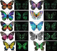 Glow in the Dark Assorted Butterfly Magnet by Flutter Gallery