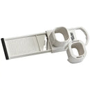 White garlic slicer on a white background