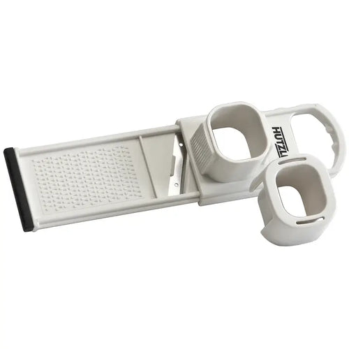White garlic slicer on a white background