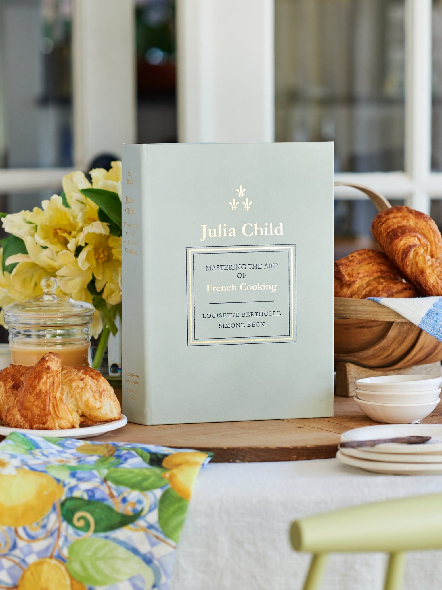 Julia Child 'Mastering the Art of French Cooking" Iced Bonded Leather