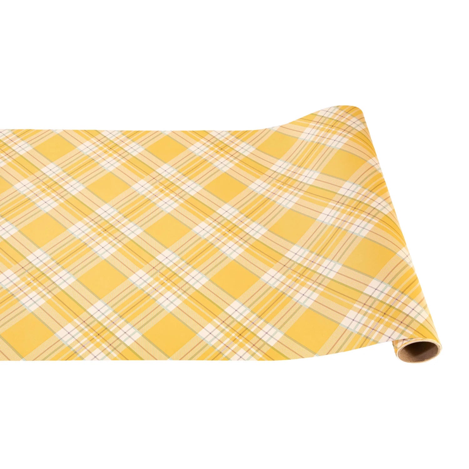 Yellow Plaid Table Runner