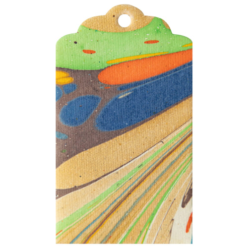 Multi Color Fantasy Marbled Tags | Hester & Cook