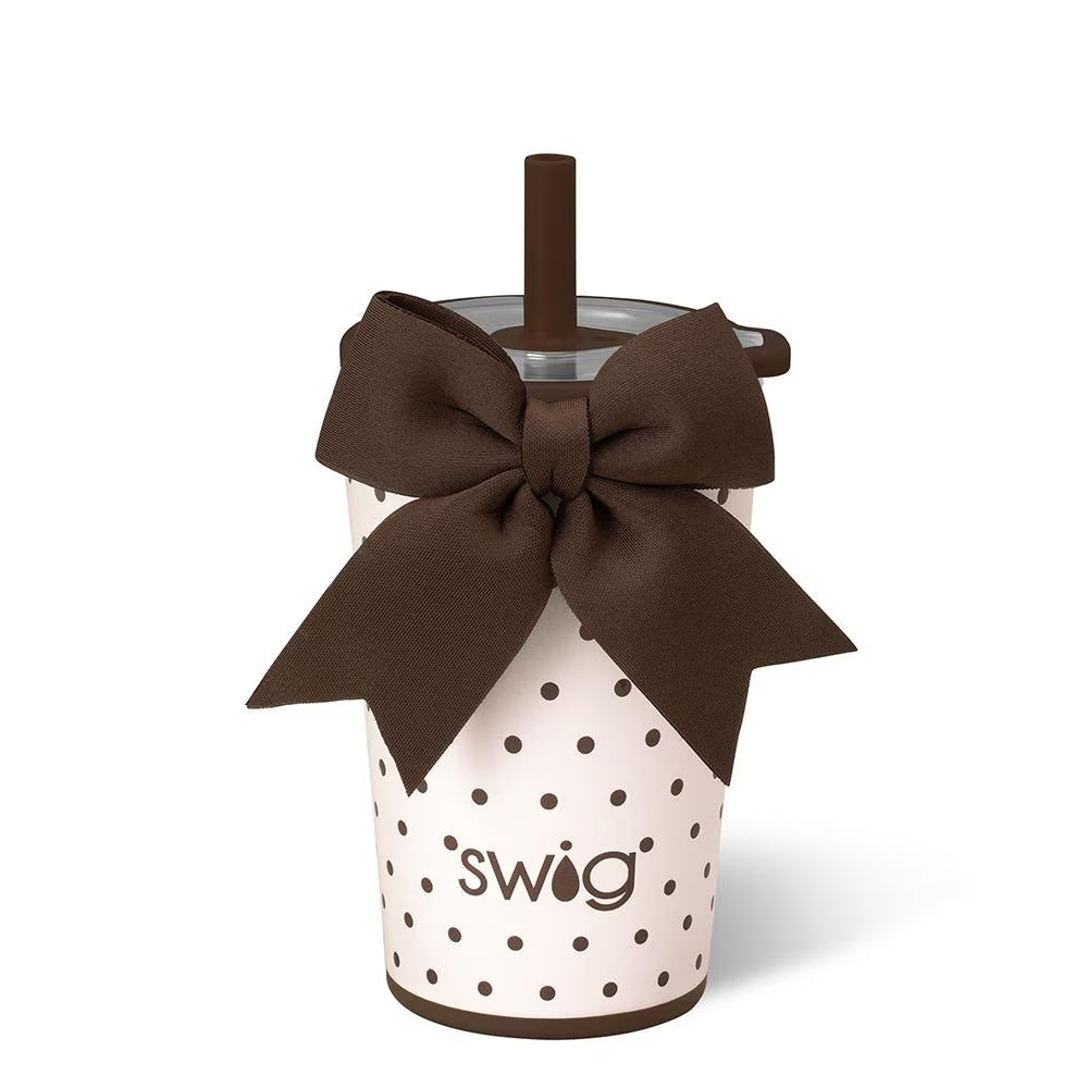 Mocha Dots Party Cup Sipper 14oz | SWIG