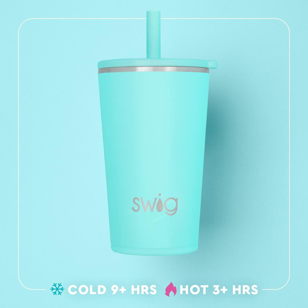 Mocha Dots Party Cup Sipper 14oz | SWIG