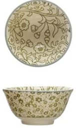 Stoneware Pinch Pot w/ Pattern, Multi Color - Sold Separately
