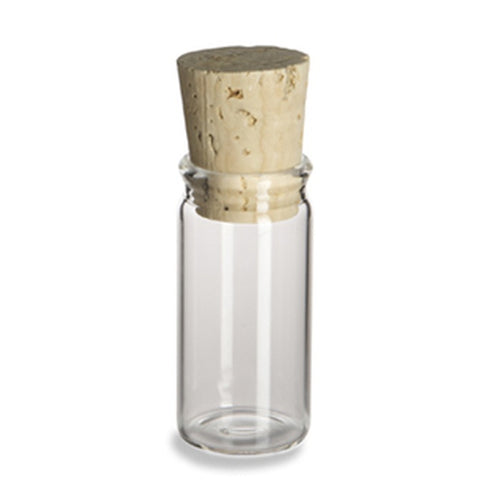 Glass Vial with Cork Lid