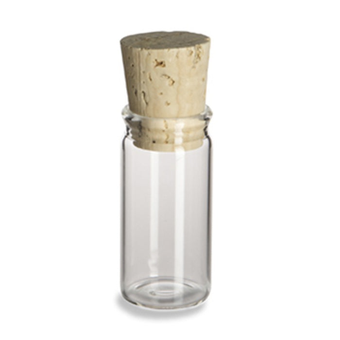 Glass Vial with Cork Lid