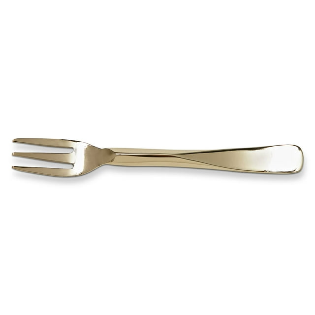 Lustrous Appetizer Fork, Gold