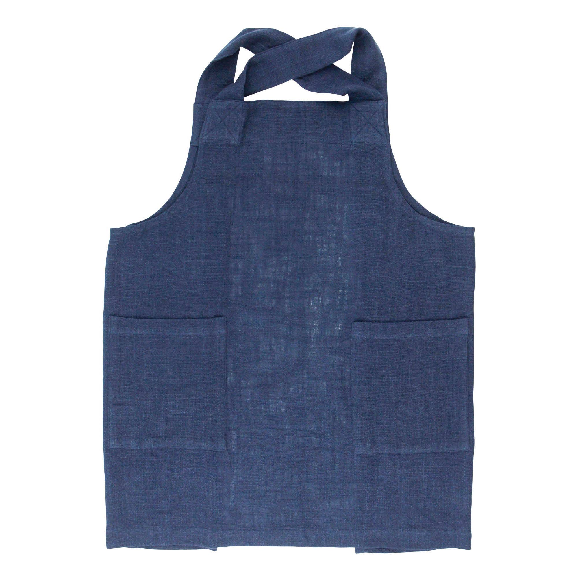 Cotton Baker’s Smock Apron, Blue | Mrs. Anderson’s Baking