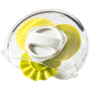 An adjustable pastry trimmer in yellow.